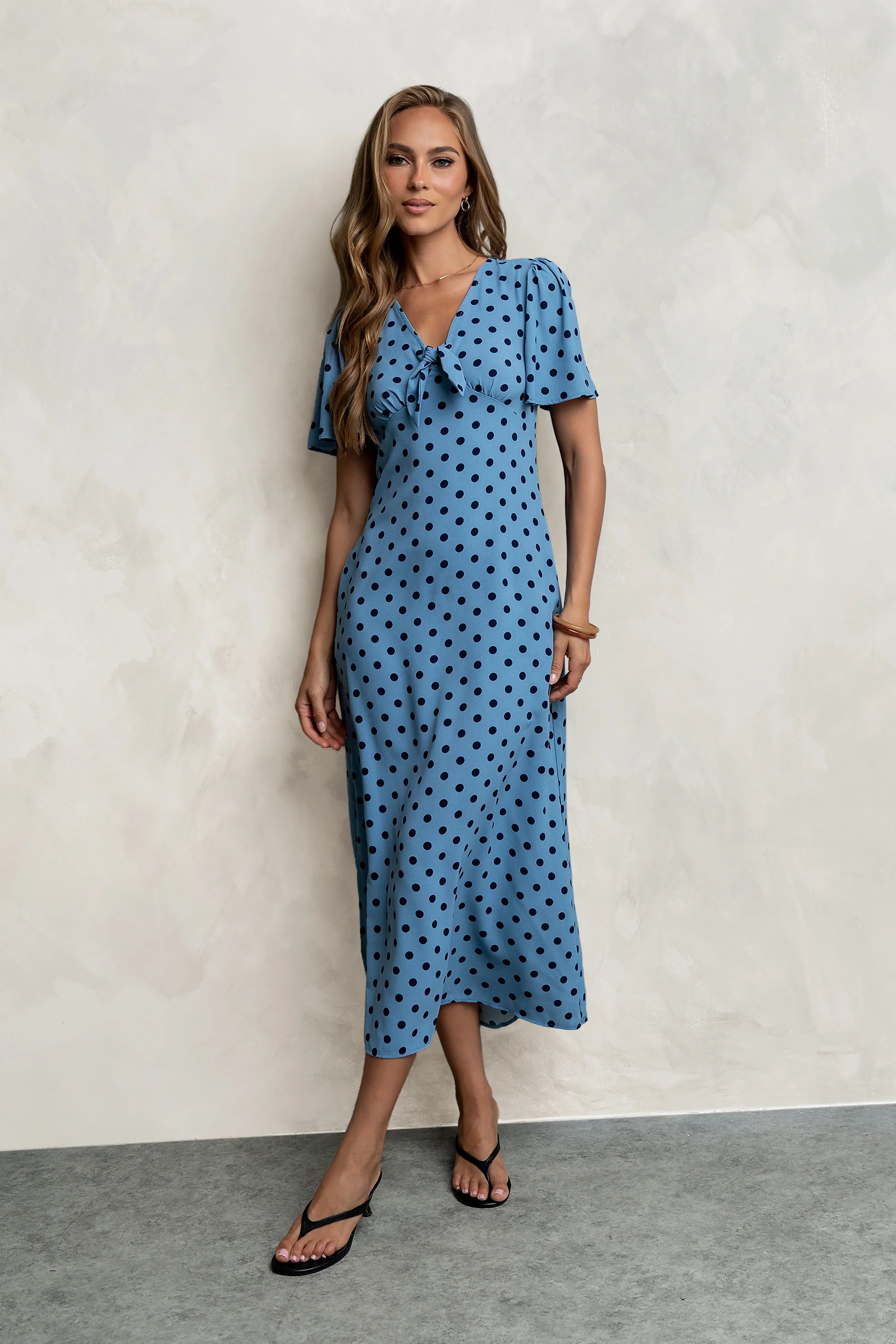 Tate Polka Dot Midi Dress